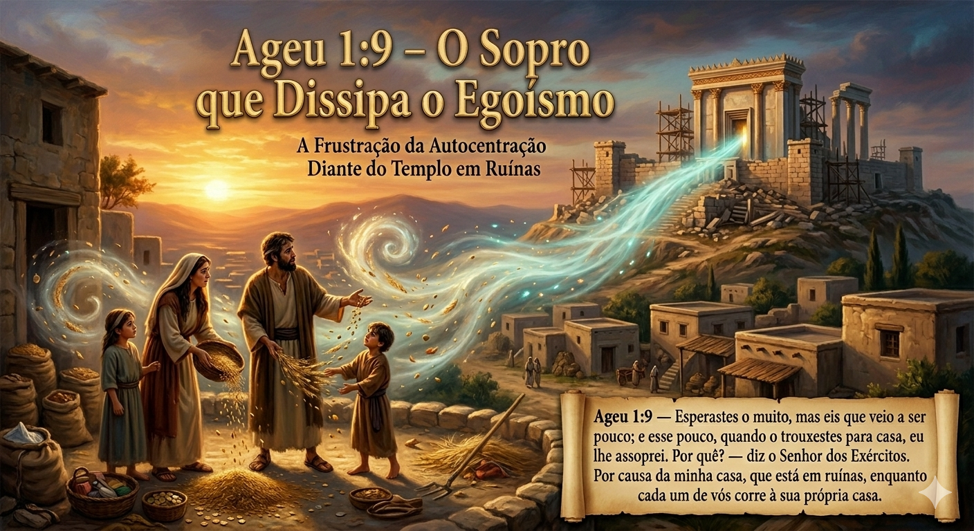Ageu 1:9 – O Sopro que Dissipa o Egoísmo