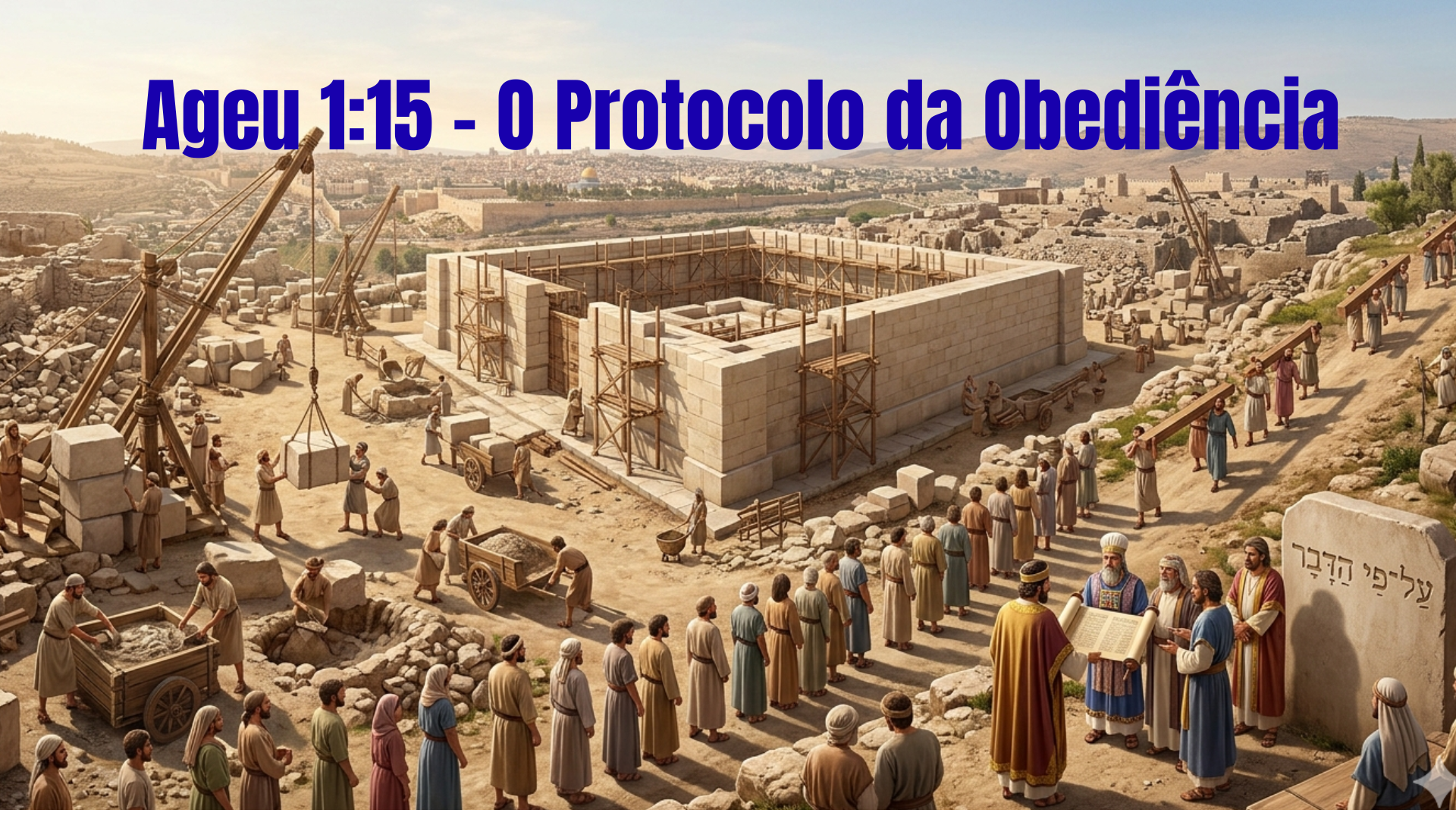 Ageu 1.15 O Protocolo da Obediência